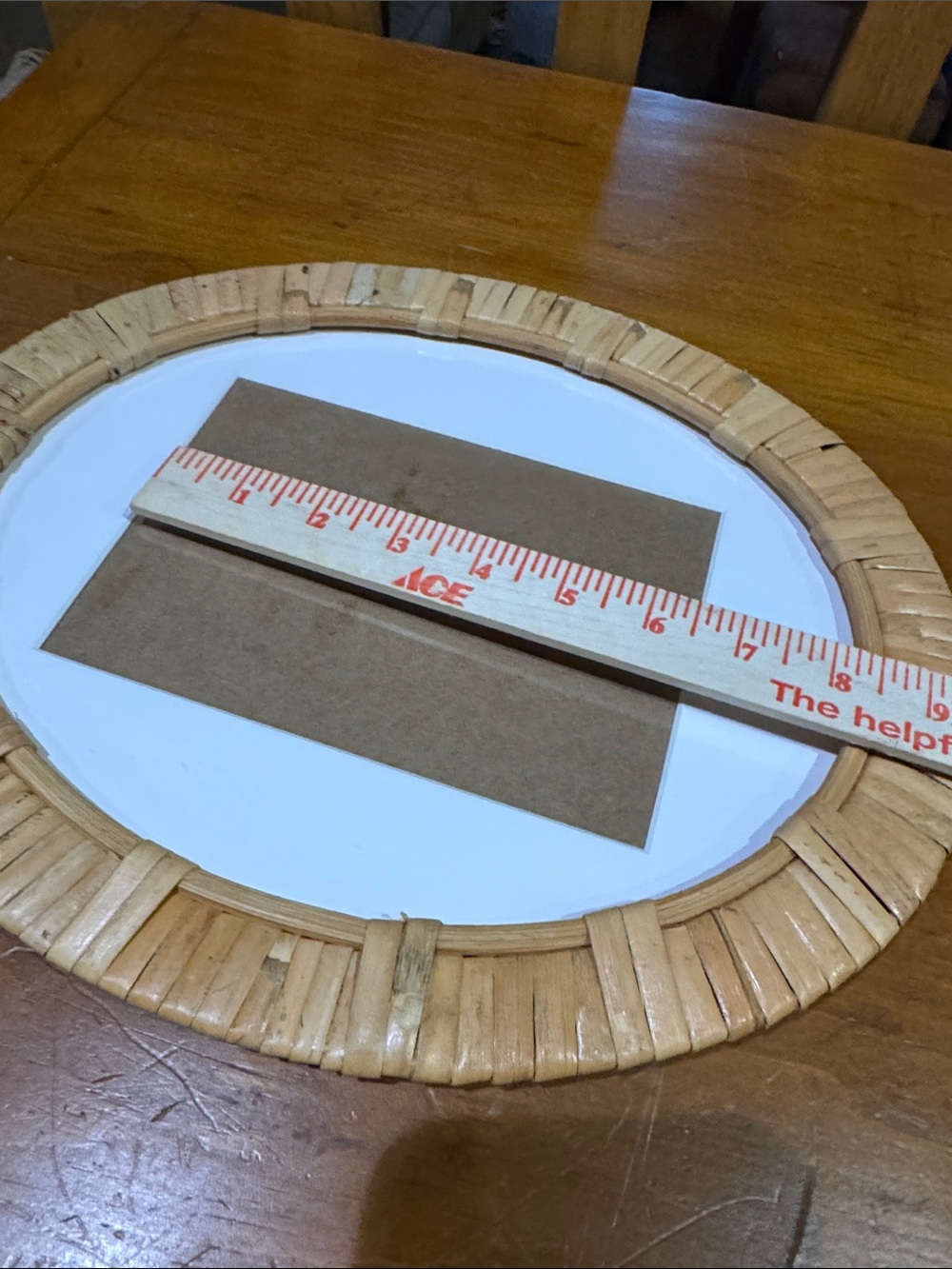 Oval Rattan Picture Frame - Picture 6 of 7